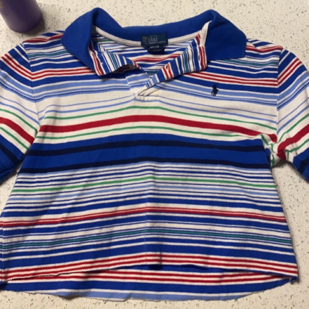 cropped polo shirt